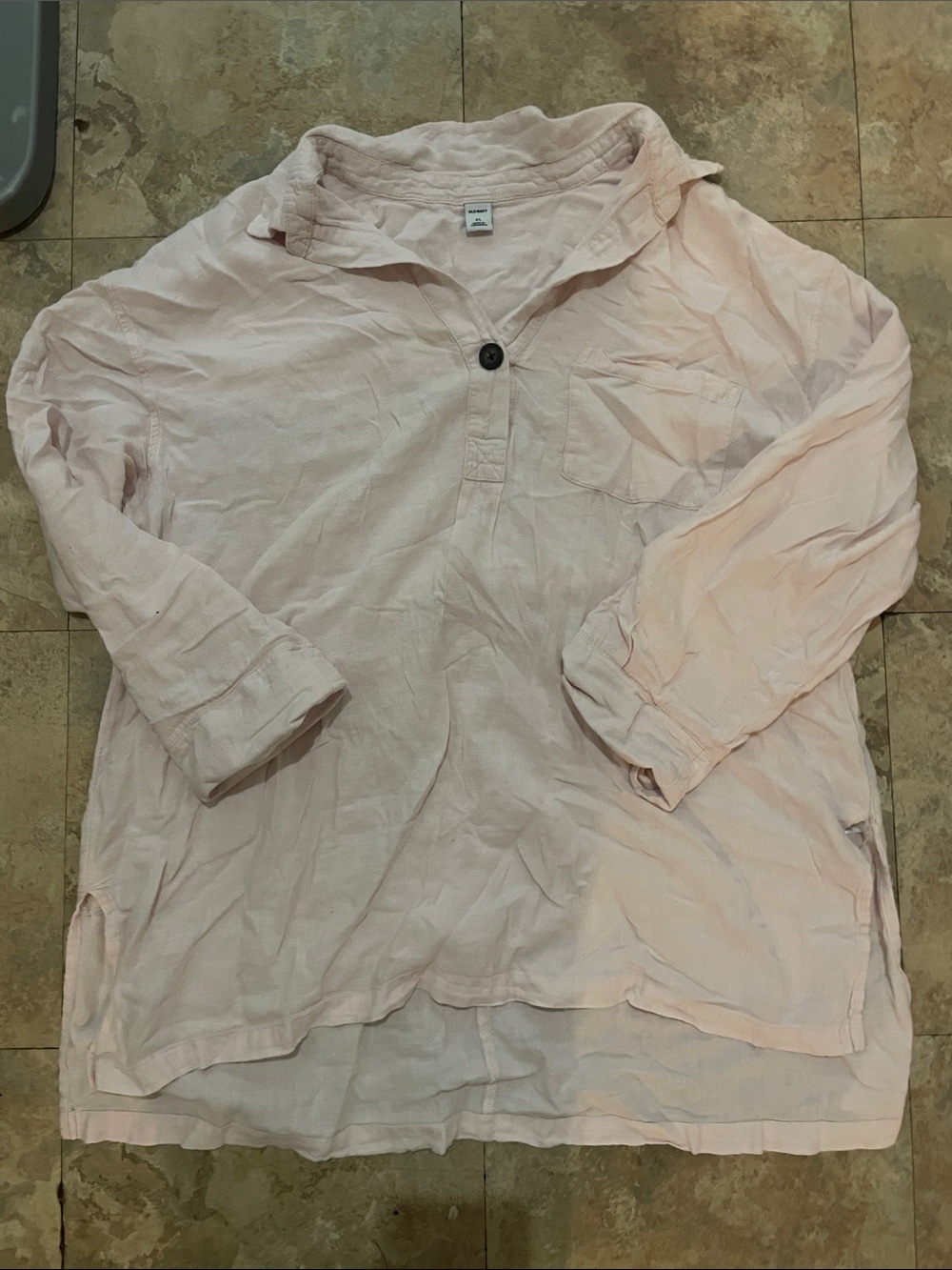 Old Navy Light Pink Button-Front Shirt